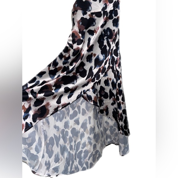 KAI KRISTENA BOUTIQUE Leopard Print Layered Maxi Dress size small - Picture 4 of 5